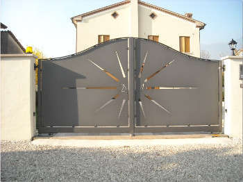 Cancello in ferro moderno roma